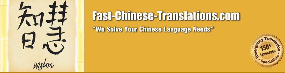 Fast Chinese Translations